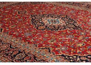 Tappeto Ardakan Medaglione Floreale Rosso Blu Scuro 250x357 Cm