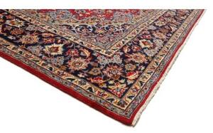 Tappeto Nadjafabad Medaglione Floreale Rosso Blu Scuro 250x373 Cm