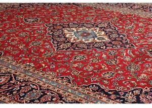 Tappeto Ardakan Medaglione Floreale Rosso Blu Scuro 248x347 Cm