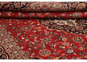 Tappeto Ardakan Medaglione Floreale Rosso Blu Scuro 292x390 Cm