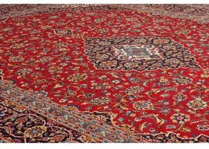Tappeto Ardakan Medaglione Floreale Rosso Blu Scuro 297x402 Cm