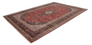 Tappeto Ardakan Medaglione Floreale Rosso Blu Scuro 245x360 Cm
