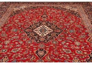 Tappeto Ardakan Medaglione Floreale Rosso Blu Scuro 300x394 Cm