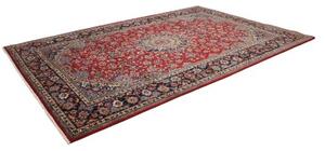 Tappeto Nadjafabad Medaglione Floreale Rosso Blu Scuro 250x373 Cm