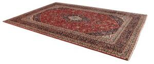 Tappeto Ardakan Medaglione Floreale Rosso Blu Scuro 245x360 Cm