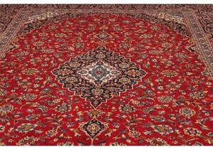 Tappeto Ardakan Medaglione Floreale Rosso Blu Scuro 305x405 Cm