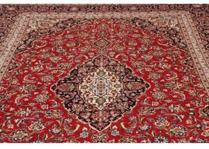 Tappeto Ardakan Medaglione Floreale Rosso Blu Scuro 243x355 Cm