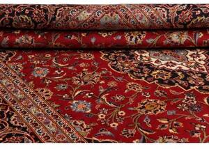 Tappeto Ardakan Medaglione Floreale Rosso Blu Scuro 243x355 Cm