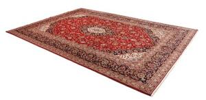 Tappeto Ardakan Medaglione Floreale Rosso Blu Scuro 245x355 Cm