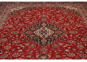 Tappeto Ardakan Medaglione Floreale Rosso Blu Scuro 293x385 Cm