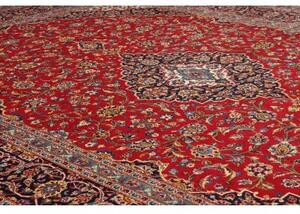 Tappeto Ardakan Medaglione Floreale Rosso Blu Scuro 305x405 Cm