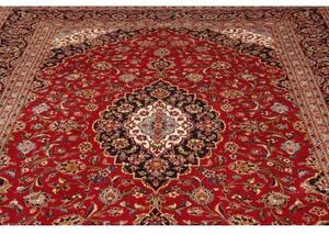 Tappeto Ardakan Medaglione Floreale Rosso Blu Scuro 245x355 Cm