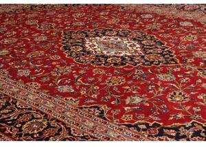 Tappeto Ardakan Medaglione Floreale Rosso Blu Scuro 245x355 Cm