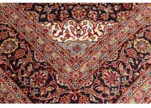 Tappeto Ardakan Medaglione Floreale Rosso Blu Scuro 245x355 Cm