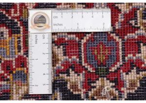 Tappeto Ardakan Medaglione Floreale Rosso Blu Scuro 243x355 Cm
