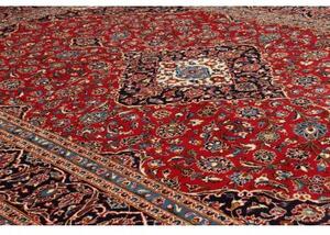 Tappeto Ardakan Medaglione Floreale Rosso Blu Scuro 244x365 Cm
