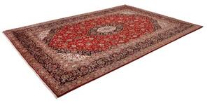 Tappeto Ardakan Medaglione Floreale Rosso Blu Scuro 245x355 Cm
