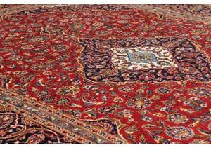 Tappeto Ardakan Medaglione Floreale Rosso Blu Scuro 250x370 Cm