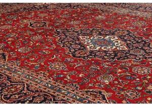 Tappeto Ardakan Medaglione Floreale Rosso Blu Scuro 245x358 Cm