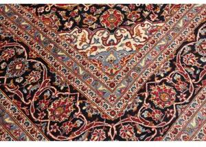 Tappeto Ardakan Medaglione Floreale Rosso Blu Scuro 250x342 Cm