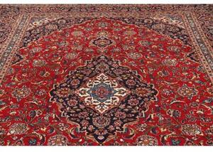 Tappeto Ardakan Medaglione Floreale Rosso Blu Scuro 245x358 Cm
