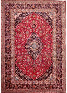 Tappeto Ardakan Medaglione Floreale Rosso Blu Scuro 250x360 Cm