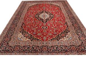 Tappeto Ardakan Medaglione Floreale Rosso Blu Scuro 250x342 Cm