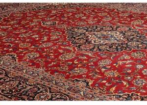 Tappeto Ardakan Medaglione Floreale Rosso Blu Scuro 293x385 Cm