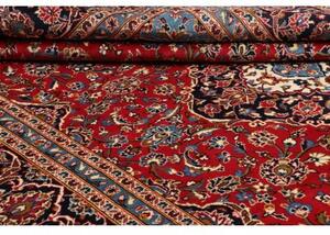 Tappeto Ardakan Medaglione Floreale Rosso Blu Scuro 244x365 Cm