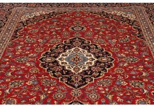 Tappeto Ardakan Medaglione Floreale Rosso Blu Scuro 250x342 Cm