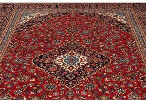 Tappeto Ardakan Medaglione Floreale Rosso Blu Scuro 244x365 Cm