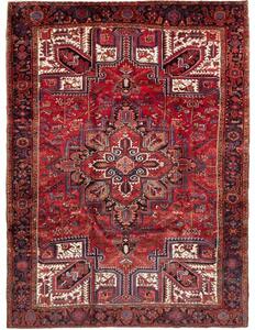 Tappeto Gorawan Stilizzato Rosso Blu Scuro 250x336 Cm