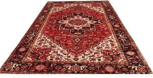 Tappeto Gorawan Stilizzato Rosso Mattone Beige 220x303 Cm
