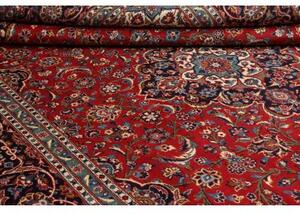 Tappeto Ardakan Medaglione Floreale Rosso Blu Scuro 256x373 Cm