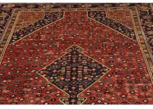 Tappeto Ardabil Stilizzato Rosso Ruggine Blu Scuro 191x290 Cm