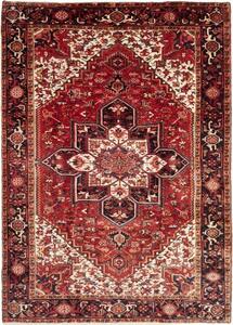 Tappeto Gorawan Stilizzato Rosso Mattone Beige 220x303 Cm