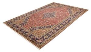 Tappeto Ardabil Stilizzato Rosso Ruggine Blu Scuro 191x290 Cm