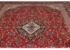 Tappeto Ardakan Medaglione Floreale Rosso Blu Scuro 300x423 Cm