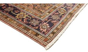 Tappeto Ardabil Stilizzato Rosso Ruggine Blu Scuro 191x290 Cm