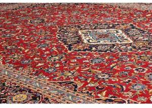 Tappeto Ardakan Medaglione Floreale Rosso Blu Scuro 300x423 Cm