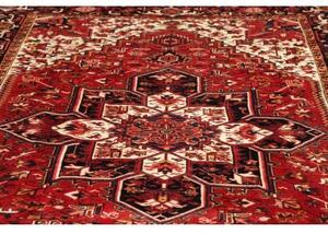 Tappeto Gorawan Stilizzato Rosso Mattone Beige 220x303 Cm