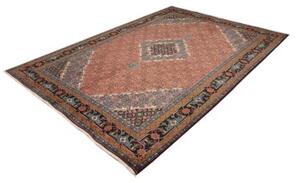 Tappeto Ardabil Stilizzato Rosso Mattone Blu Scuro 200x290 Cm