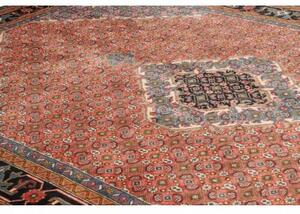 Tappeto Ardabil Stilizzato Rosso Mattone Blu Scuro 200x290 Cm