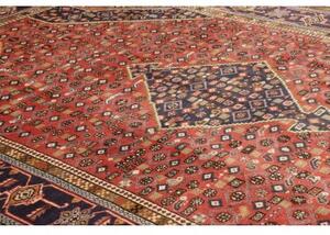 Tappeto Ardabil Stilizzato Rosso Ruggine Blu Scuro 191x290 Cm