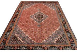 Tappeto Ardabil Stilizzato Rosso Mattone Blu Scuro 200x290 Cm