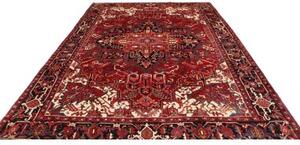 Tappeto Gorawan Stilizzato Rosso Nero 257x340 Cm