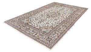 Tappeto Kashan Medaglione Floreale Avorio Blu 200x305 Cm