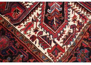 Tappeto Gorawan Stilizzato Rosso Blu Scuro 250x336 Cm