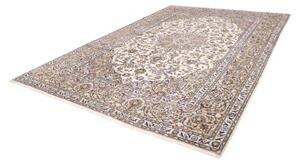 Tappeto Kashan Medaglione Floreale Avorio Blu 257x363 Cm