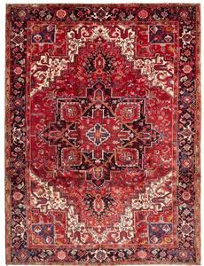Tappeto Gorawan Stilizzato Rosso Blu Scuro 260x346 Cm